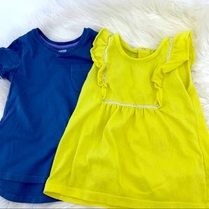Top/tunic bundle - 4T - blue/yellow